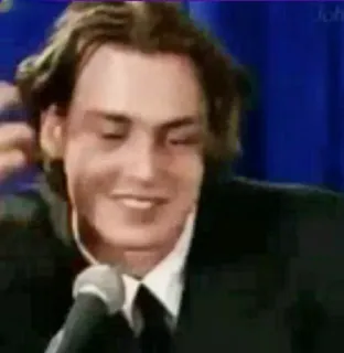 😂 Johnny Depp beroemdheid, acteur, man, portret telegram sticker
