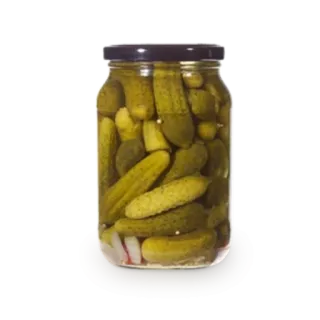 🍗 pepinillos, comida, tarro, conservados, verduras, agrio telegram sticker