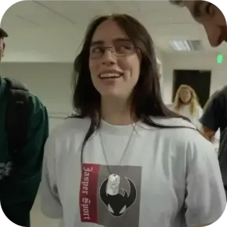 😁 Billie Eilish Jasper Sport telegram sticker