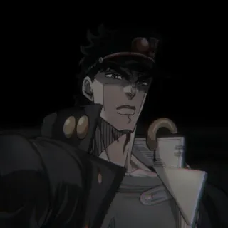 🗡 Jotaro Kujo JoJo's Bizarre Adventure anime, manga, jojo, jotaro, kujo telegram sticker