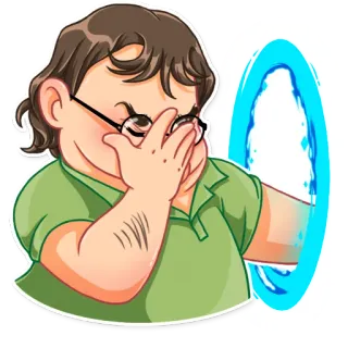 🤦‍♂️ Portal portal, science, fiction, game, aperture, laboratories telegram sticker