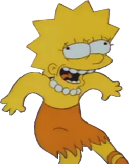 😀 Lisa Simpson The Simpsons cartoon, animated, character, funny, lisa, simpsons telegram sticker