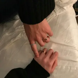 😍 hands, rings, fingers, jewelry telegram sticker