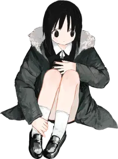 😒 Anime Mädchen, Manga, Cartoon, Mädchen, Kawaii telegram sticker