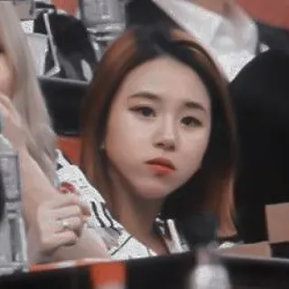 🥡 donna, kpop, ritratto, asiatica, persona, viso whatsapp sticker