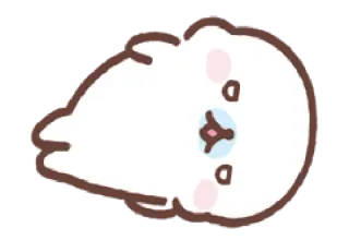 💝 urso polar, desenho animado, fofo, animal, adesivo telegram sticker