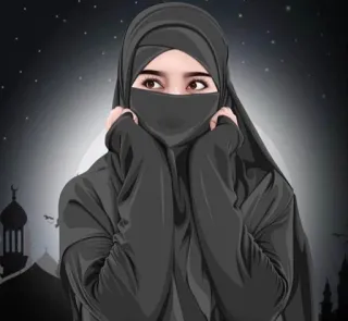 😏 Mujer musulmana, Hiyab, Islam, Religioso, Mujer, Árabe whatsapp sticker