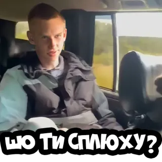 😴 ШО ТИ СПЛЮХУ? ucraniano, pregunta, jerga telegram sticker