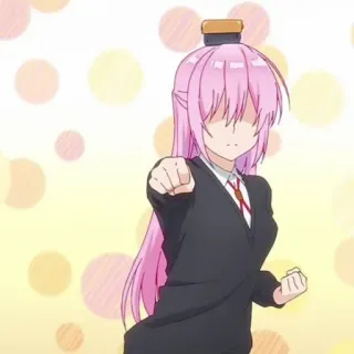 🐻 Anime, Pinke Haare, Mädchen, Charakter telegram sticker