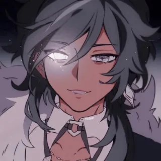 🌟 Kaeya Genshin Impact Anime, Genshin Impact, Kaeya, Personaggio, Videogioco, Fanart telegram sticker
