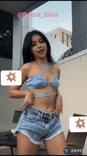 🎈 Frau, Tanzen, Shorts, Top, BH whatsapp sticker