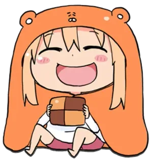 🥧 Umaru Doma Himouto! Umaru-chan umaru, animé, manga, mignon, chibi, kawaii, personnage, dessin animé whatsapp sticker