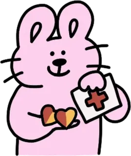 하트하트 김토끼 By @KakaoEmoticon telegram stickers