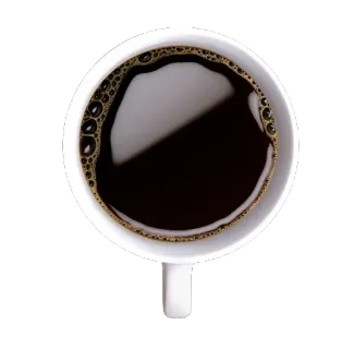 ☕ koffie, drank, drank, cafeïne, kop telegram sticker
