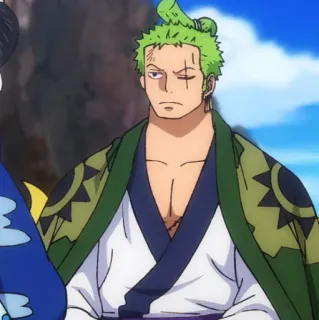 🍾 Zoro One Piece Аниме, Манга, Мечник, Пират, Ророноа Зоро, One Piece telegram sticker