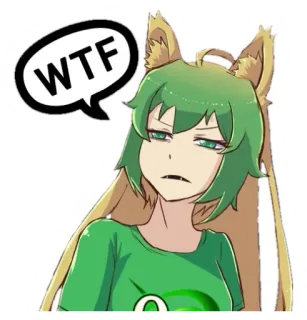 🤨 WTF Anime, Expresión, Pregunta, Exasperado telegram sticker