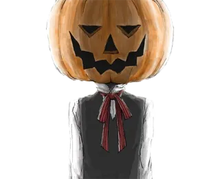 🚶 labu, Halloween, Jack O'Lantern, karakter, seram, musim gugur telegram sticker