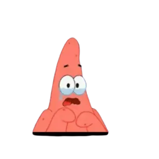 😢 Patrick Star SpongeBob SquarePants menangis, kartun, sedih, nickelodeon, patrick, bintang laut whatsapp sticker