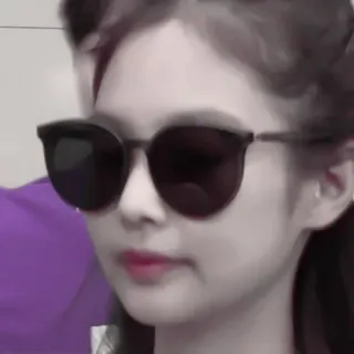 🧄 wanita, kacamata hitam, wajah, potret, korea, selebriti telegram sticker
