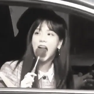 👒 Jisoo 지수, 블랙핑크, K팝, 가수, 롤리팝, 인물사진 telegram sticker