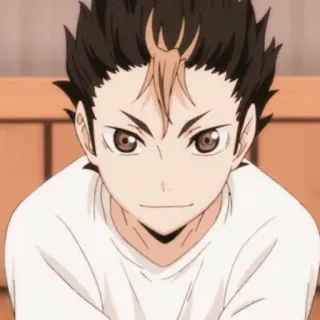 🙂 Yu Nishinoya Haikyuu!! Аниме, Манга, Haikyuu, Нишиноя, Персонаж, Волейбол, Спорт telegram sticker