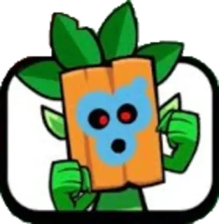 🥳 clash royale, лес, монстр, мужчина, видеоигра telegram sticker