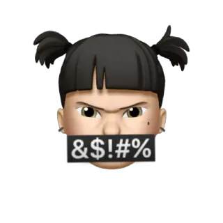 🤬 &$\!\#\% зацензурено, оскорбительный, стикер, ругательства, ненормативная лексика, злость telegram sticker