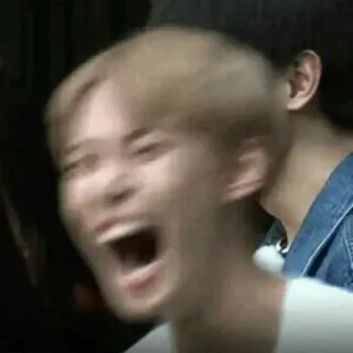 😂 scream, expression, person, face, blond telegram sticker
