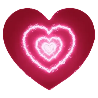 ❤️ Herz, Liebe, Neon, Leuchtend, Rot, Symbol, Valentinstag whatsapp sticker