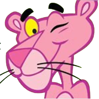 😜 Pink Panther cartoon, pink, panther, animation, character telegram sticker