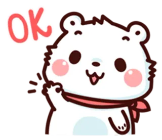 👌 OK beer, schattig, ok, dier, positief, goedkeuring telegram sticker