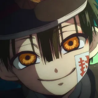 🔪 Hanako Toilet-Bound Hanako-kun Anime, Hanako, Personagem, Sorriso, Fofo, Mangá telegram sticker