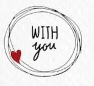 ➰ WITH you amore, cuore, relazione, saluto, amicizia, insieme telegram sticker