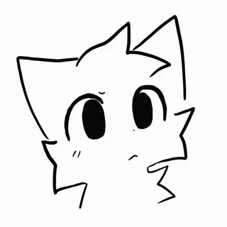 🥰 cat, cartoon, animal, face, drawing, illustration telegram sticker