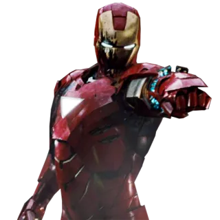 😠 Iron Man Iron Man, superhéroe, marvel, vengadores, personaje, Tony Stark whatsapp sticker