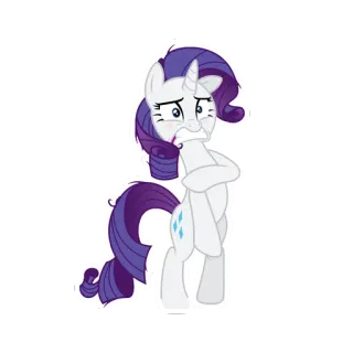 😲 Rarity My Little Pony cartoon, pony, friendship, rarity, unicorn, magic, animal telegram sticker