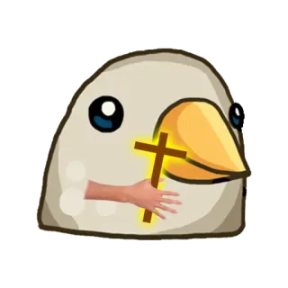 🐦 bird, cross, religious, meme, funny telegram sticker