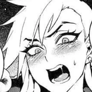 😡 anime, donna, espressione, manga telegram sticker