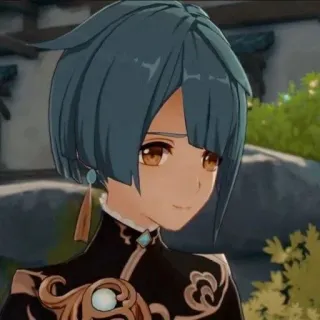 📎 Xingqiu Genshin Impact Anime, Genshin Impact, Xingqiu, Videogioco, Personaggio whatsapp sticker