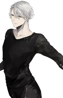 😏 Victor Nikiforov Yuri!!! on Ice Anime, Patinaje artístico, Masculino, Patinaje sobre hielo, Deportes, Victor Nikiforov, Yuri on Ice telegram sticker