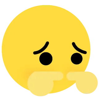 🥺 Emoji, schüchtern, nervös, traurig, süß whatsapp sticker