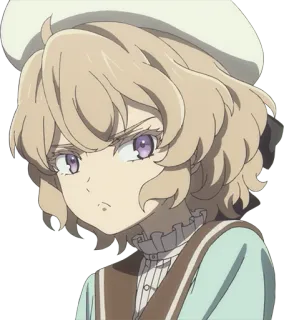 😒 Аниме, Девушка, Персонаж, Иллюстрация, Мультфильм, Милый telegram sticker