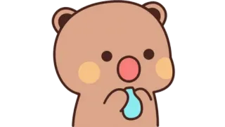 🫖 oso, dibujos animados, animal, lindo telegram sticker