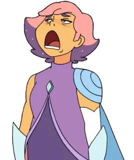 🙄 Glimmer She-Ra and the Princesses of Power glimmer, shera, cartoon, expression, tired telegram sticker