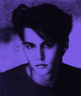 💜 Johnny Depp acteur, beroemdheid, portret, man, filmster telegram sticker
