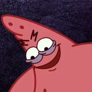 🍨 Patrick Star SpongeBob SquarePants me cartone animato, Patrick, Spongebob, meme, sorridente telegram sticker