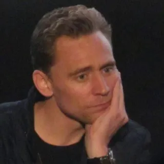 🙁 Tom Hiddleston, actor, retrato, celebridad telegram sticker