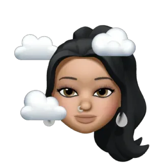 😶‍🌫️ Avatar, Emoji, Frau, Gesicht, Nasenring, Wolken whatsapp sticker