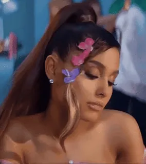 💎 Ariana Grande cantante, celebrità, pop star, farfalla, musica telegram sticker