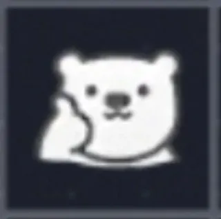 🐻‍❄️ beruang, jempol, binatang, putih telegram sticker